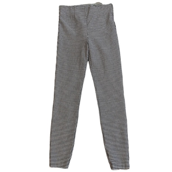 Zara Black and White Check Gingham High Rise Pants size Medium - Picture 5 of 6